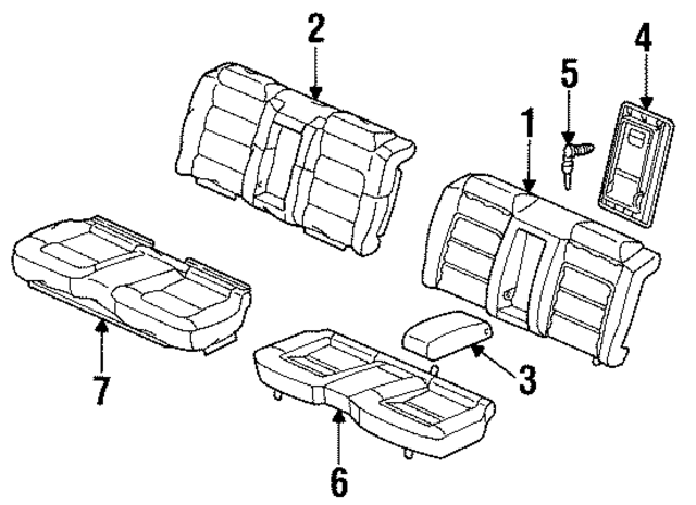 82132SY8A81 - Body: Seat Cushion Pad for Acura Image