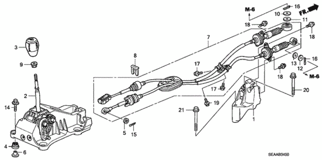 Shift Lever for 2008 Acura TSX #0