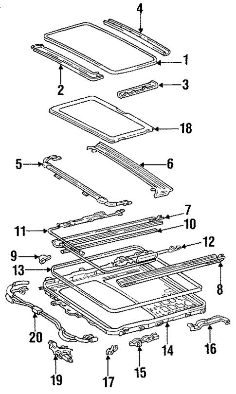 Sunroof for 1993 Lexus GS300 #0