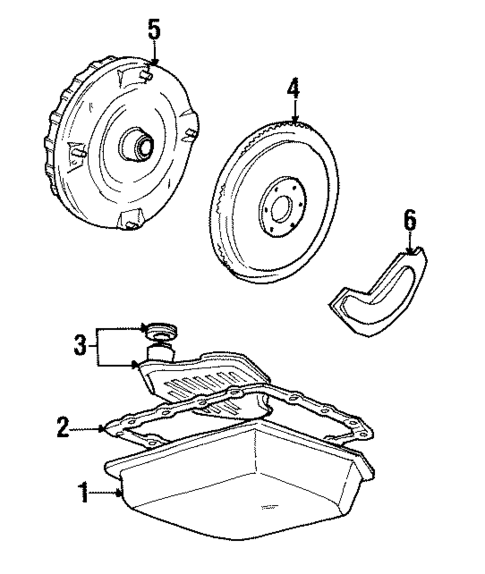 Transmission Components for 1998 Ford Mustang #1