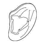 4M0615311G - Brakes: Splash Shield for Audi: A5 Quattro, A5 Sportback, A6 allroad, A6 Quattro, A7 Sportback, A8 Quattro, RS5, RS5 Sportback, S4, S5, S5 Sportback, S6, S8, SQ5, SQ5 Sportback Image