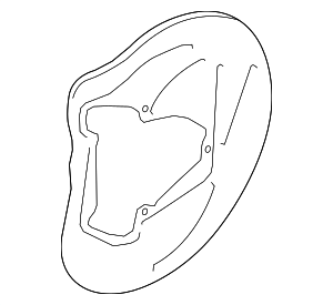 8W0615311D - Brakes: Brake Dust Shield for Audi Image