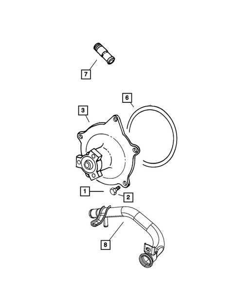 Water Pump and Related Parts for 2003 Chrysler Town & Country #0