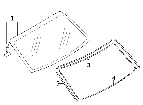 Glass & Hardware - Back for 2017 Subaru WRX STI #0