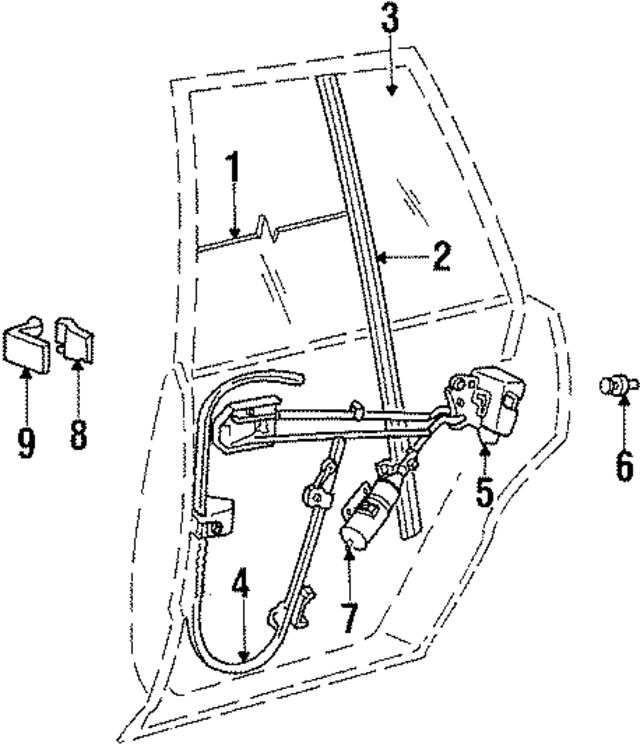 4365464 - Body: Window Regulator for Mopar Image