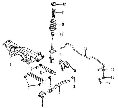 Rear Suspension for 2005 Saab 9-2X #0