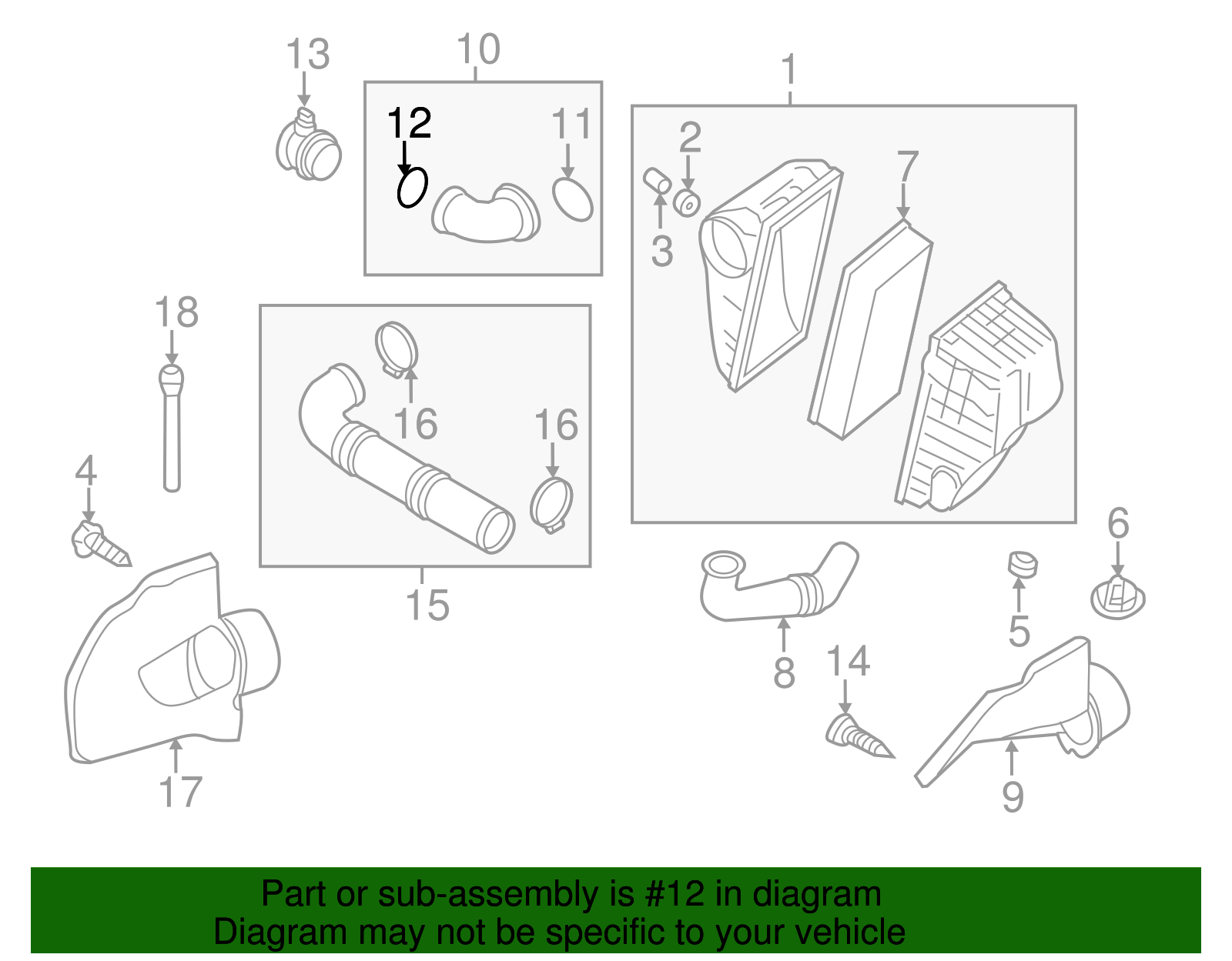 Air Mass Sensor Seal - Porsche (N-909-219-01)