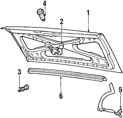 Tailgate for 1992 Volkswagen Fox #0