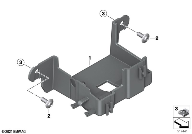 61131541042 - General Electrical System: Holder Data Link Connector -  for BMW-Motorrad Image