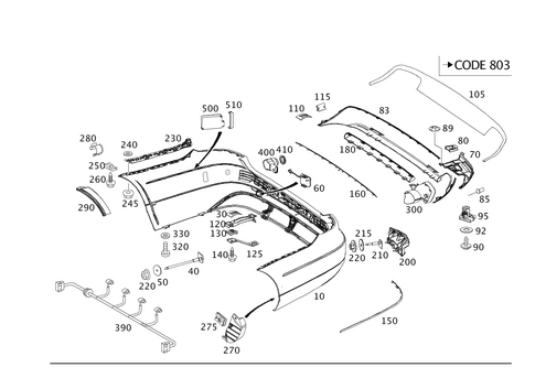 Rear Bumper for 2014 Mercedes-Benz E63 AMG #0