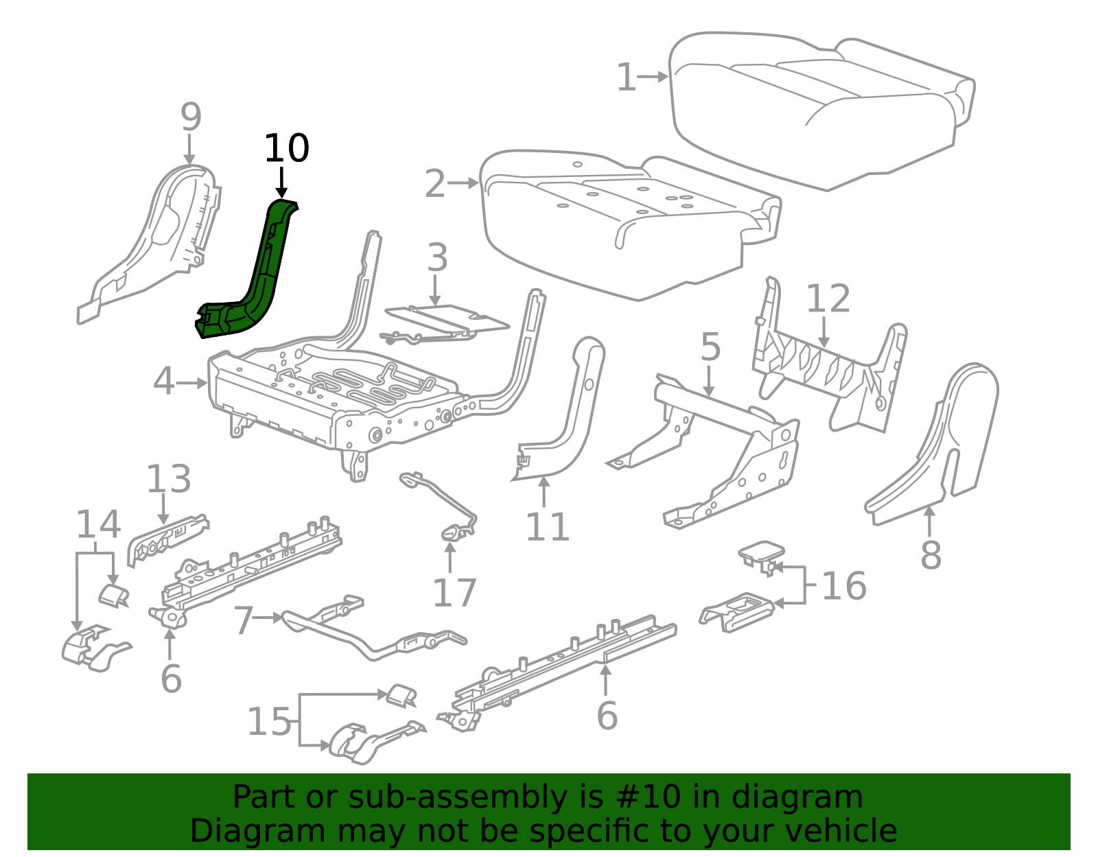 2019-2026 GM Hinge Cover - Passenger Side (RH) 84465096 | TascaParts.com