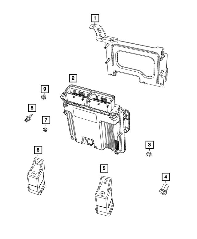 68301656AD - Electrical: Module Bracket for Mopar Image