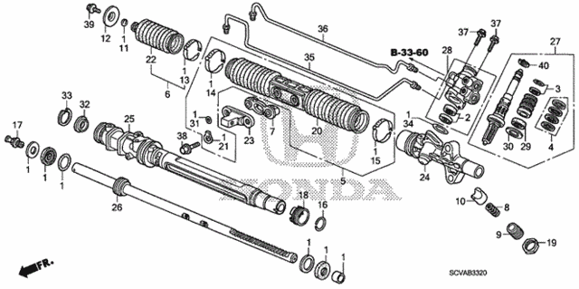 P.S. Gear Box Components for 2008 Honda Element #0