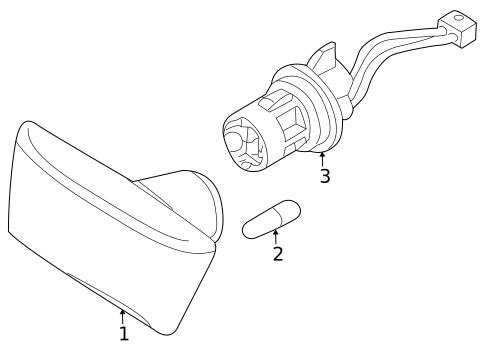 Side Repeater Lamps for 2008 Saturn Astra #0