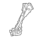 8E5898737 - Body: Lock Pillar Reinforced for Audi: A4, A4 Quattro, RS4, S4 Image