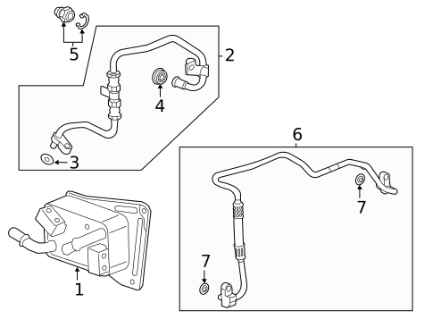 Oil Cooler for 2022 Cadillac XT5 #0