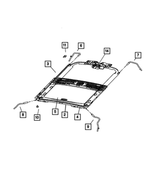 1KN55TL2AA - Body Sheet Metal Except Doors: Sunroof Frame for Mopar Image