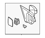 6F9Z17682C - Body: Mirror for FORD Image