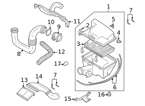 Air Intake for 2002 Volvo S80 #0