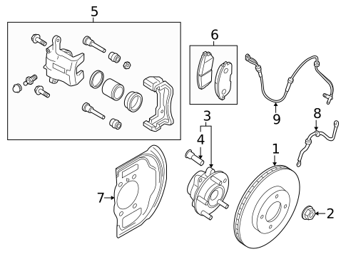 Anti-Lock Brakes for 2019 Nissan Rogue #1