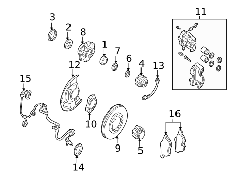Anti-Lock Brakes for 2000 Nissan Frontier #2