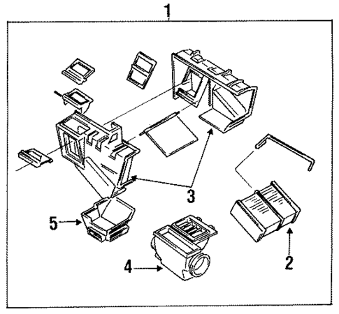 Heater Components for 1992 INFINITI M30 #0