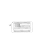 6ZA70XXXAA - Exterior Ornamentation: American Flag Decal, Right for Mopar Image