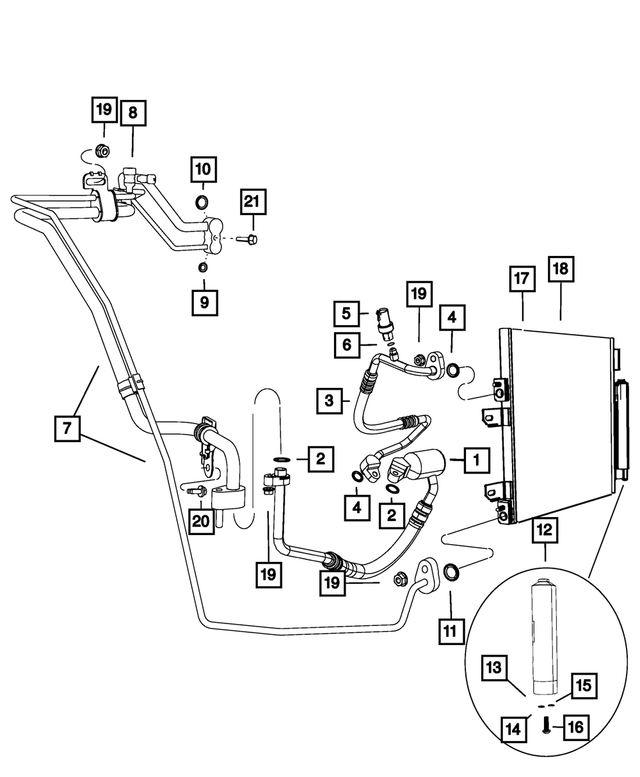 68193321AA - Air Conditioners and Heaters: A/c Charge Valve Cap for Jeep: Compass, Patriot Image