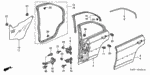 67910S5DA01ZZ - Body/Air Conditioning: HINGE, R. RR. DOOR (UPPER) for Honda Image