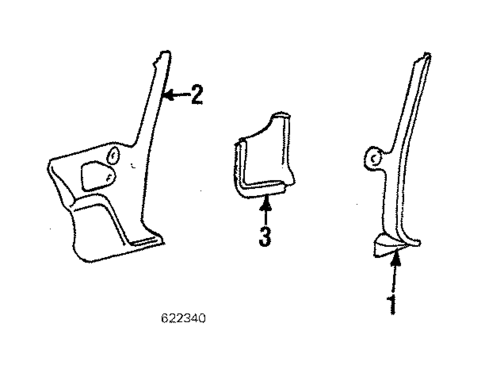 Interior Trim for 1989 Mitsubishi Starion #2