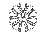 971601025MOB5 - : Wheel, Alloy for Porsche: Panamera Image