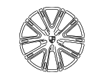 971601025ABOC6 - Suspension: Wheel, Alloy for Porsche: Panamera Image