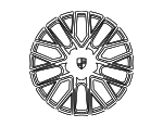 971601025K041 - : Wheel, Alloy for Porsche: Panamera Image