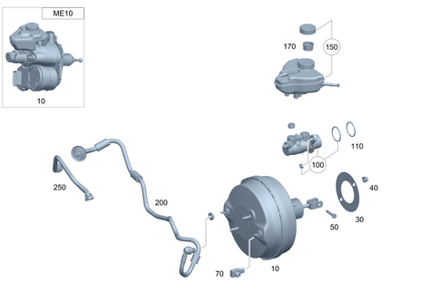 Brake Booster for 2021 Mercedes-Benz AMG GT 63 S #0