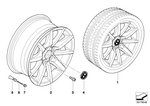 36116783633 - : Light Alloy Rim 36907111 for BMW Image