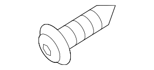 N91060001 - : Convertible Top Stowage Compartment Latch Bolt for Audi Image