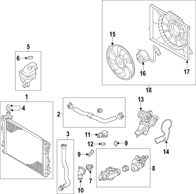 25350A9000 - : Fan Shroud for Kia Image