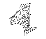 5311F470 - Body: Body A-Pillar for Mitsubishi: Outlander, Outlander PHEV Image