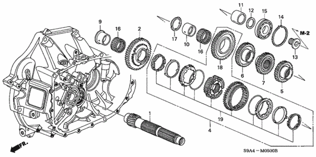 MT Countershaft for 2003 Honda CR-V #0