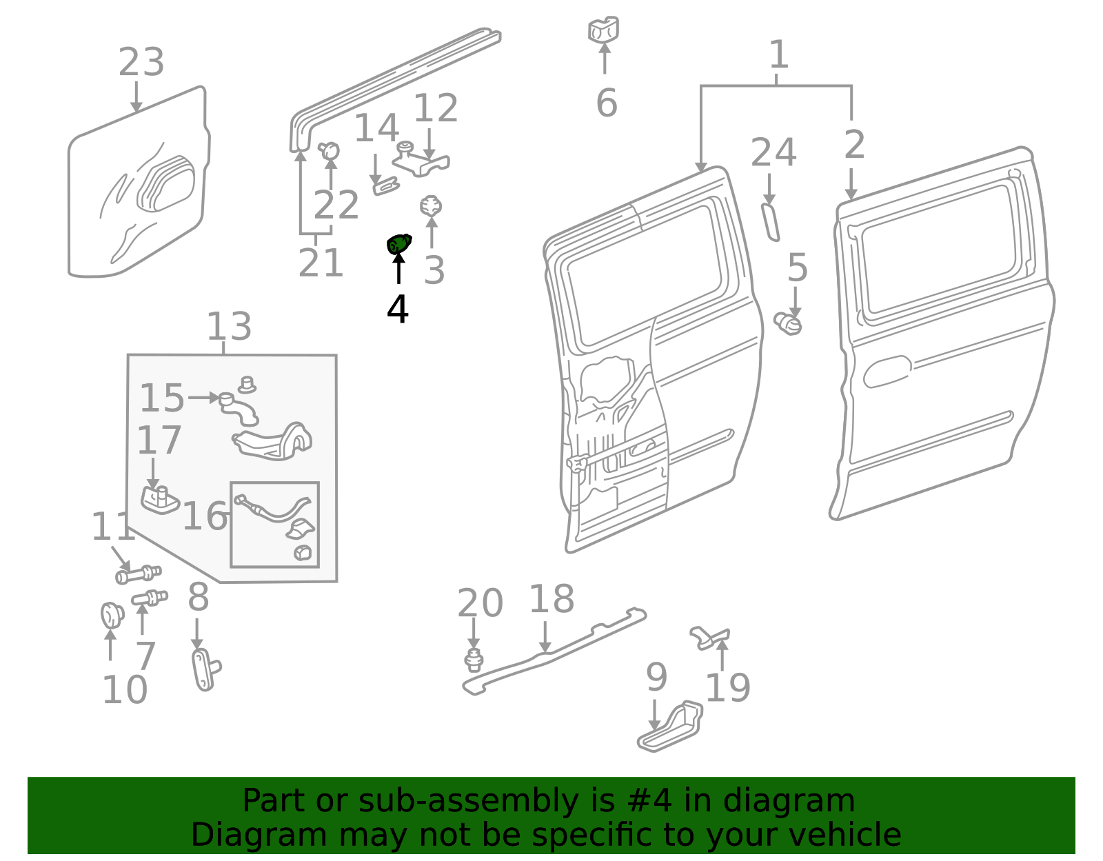72518-S47-000 - Stop Bumper 1999-2004 Honda Odyssey | Honda Parts Online