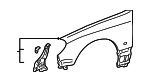 538013F380 - Body: Fender for Lexus: GS300, GS400, GS430 Image
