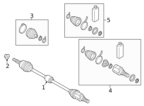 Drive Axles for 2014 Mitsubishi Mirage #0
