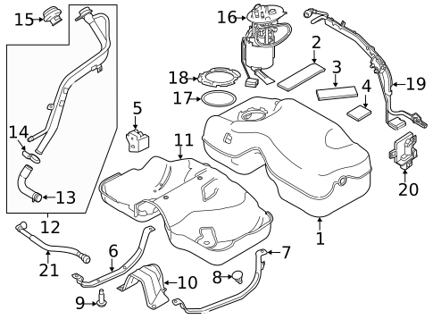 Fuel System Components for 2022 Land Rover Discovery Sport #0
