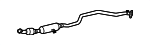 88975827 - Exhaust: Converter &amp; Pipe for Pontiac: Vibe Image