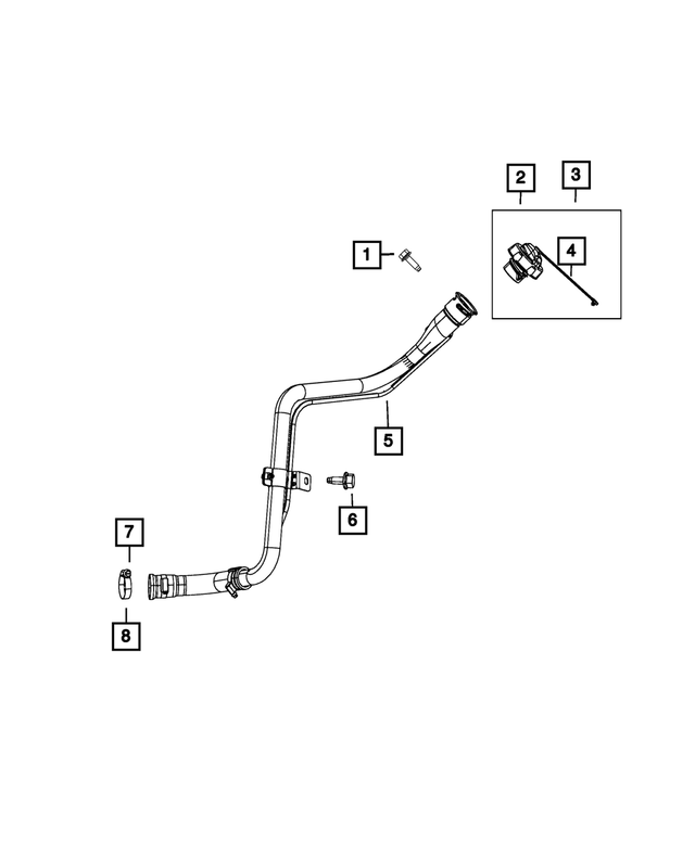 68089756AB - : Fuel Filler Tube for Mopar Image