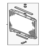 19010RDJA52 - Cooling System: Radiator for Acura: MDX Image