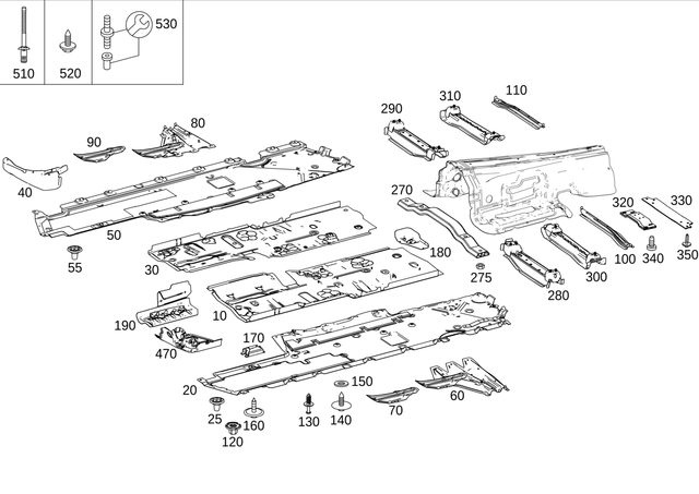 910105008005 - Substructure: Hexagon Head Bolt for Mercedes-Benz Image image