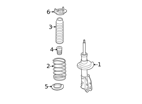 Struts & Components for 2012 Ford Edge #1