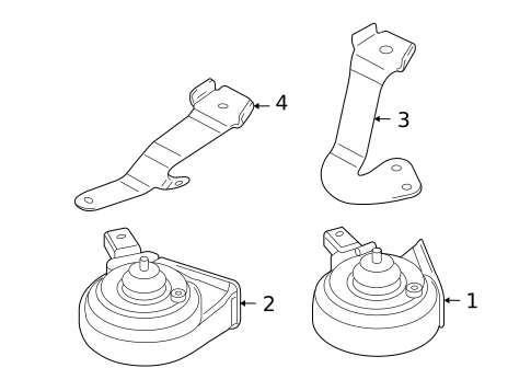 Horn for 2012 Volkswagen Jetta #0