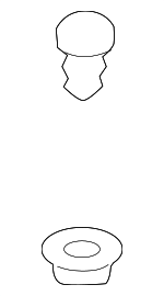 443857847B7G8 - Electrical: Seat Belt Assembly Button for Volkswagen: Passat, Touareg Image